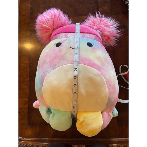 Squishmallows Pink Blue Yellow‎ Tie Dye Opal The Octopus Plush Stuffed Animal - Picture 10 of 10